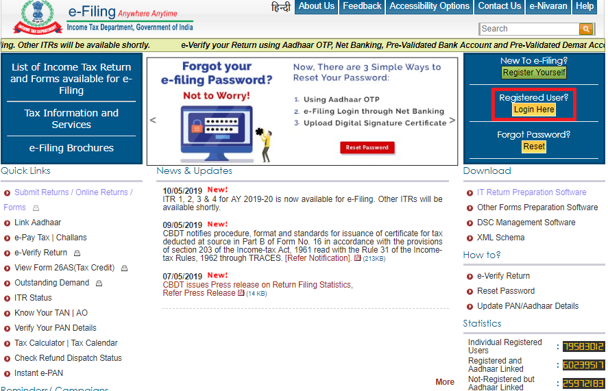 Itr E Filing Login Malaytng